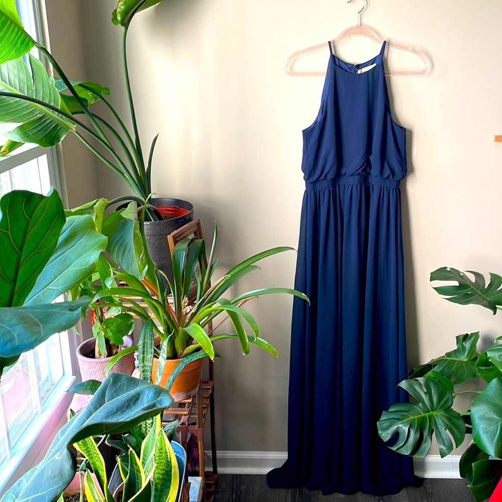 BHLDN navy dress